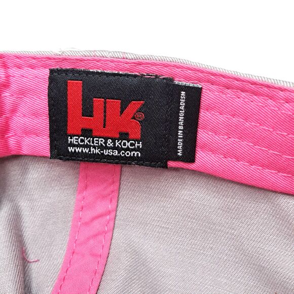 Heckler & Koch Authentic Hk Womens Gray Pink Range Shooter Tactical Cap NEW - Picture 8 of 8